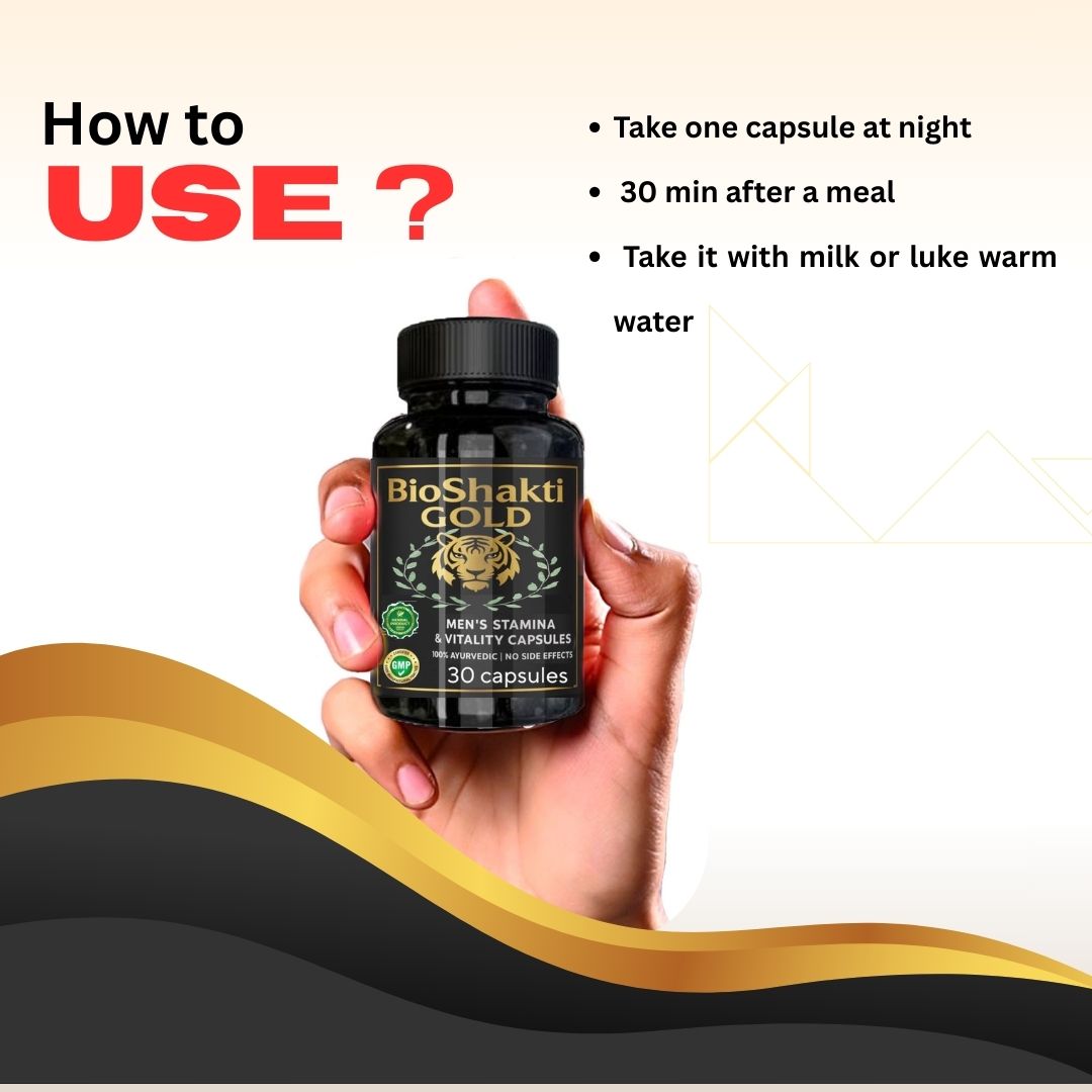 BIOSHAKTI GOLD – Men’s Stamina & Vitality Combo ( Capsule + Oil )